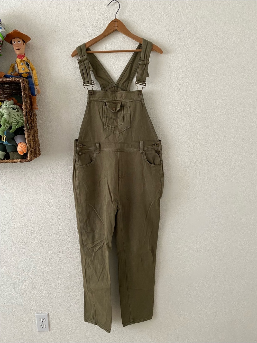 anna-kaci Olive Green Overalls. M.